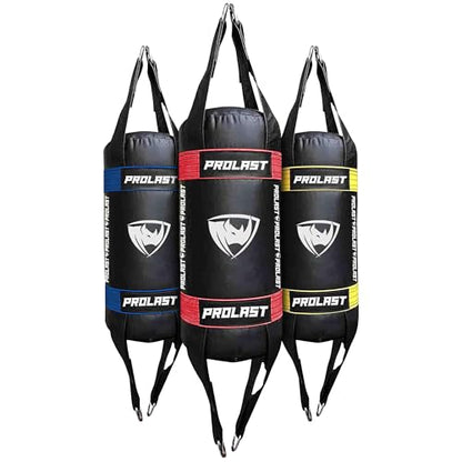Small Double End Hanging Punching Bag, Boxing, Muay Thai, MMA Training Equipment, Cylindrical, Portable, Filled, Lightweight - color: Red
