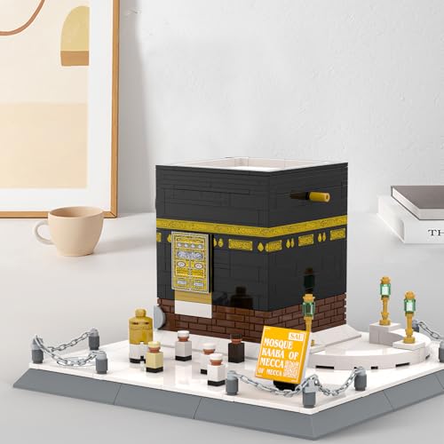Mecca Kaaba Building Blocks Set – Holy Mosque 3D Model for Kids & Adults, Islamic Educational Toys, Gift for Eid, Ramadan, Hajj – Compatible with Major Brands (446Pcs)