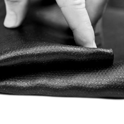 MSI Premium Black Rubber Floor Mat Roll - 3.3 x 33 ft, 4mm Thick - Heavy-Duty, Waterproof, Non-Slip Coin Texture - Cuttable, Easy Clean, Multipurpose Matting for Garage, Gym, Workshop, Industrial Use