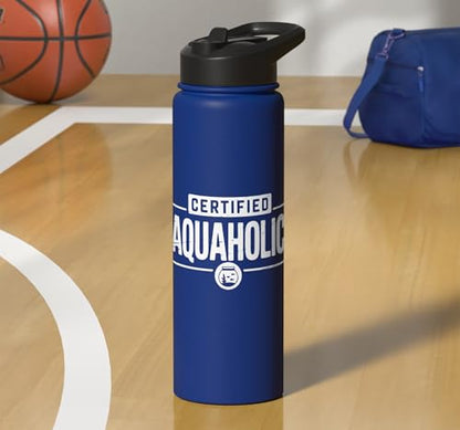 Aquarium Lover Fishkeeping Aquascape Aquarist Stainless Steel Insulated Water Bottle - color: Royal Blue