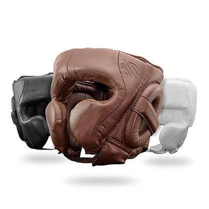 Sanabul Battle Forged Professional Boxing Headgear for Men Martial Arts Kickboxing MMA Head Gear Fighting & Sparring Helmet Full-Face Protection