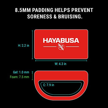 Hayabusa Boxing Knuckle Guards - color: Red, size: Large-X-Large
