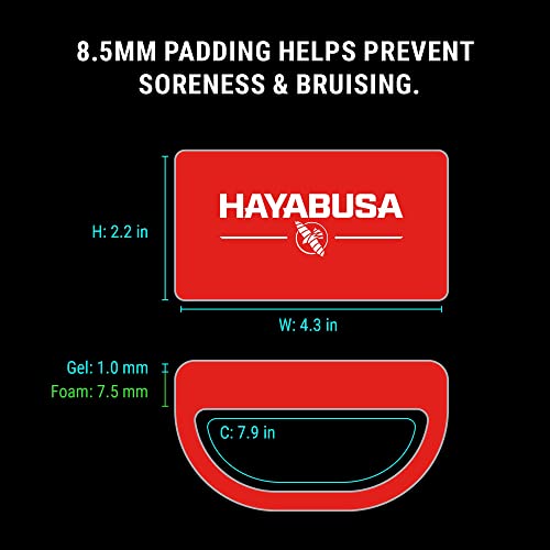 Hayabusa Boxing Knuckle Guards - color: Red, size: Large-X-Large
