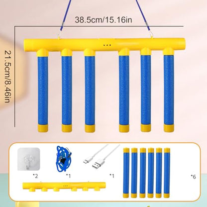 Reflective Drop Stick Challenge, Drop The Stick Game, Catch All DRO p Sticks Game, Hand Speed Challenge Ga me, Hand Eye Coordination Reaction Training Toy, Adjustable Speed, 3 Adjustable Speeds - color: Blue