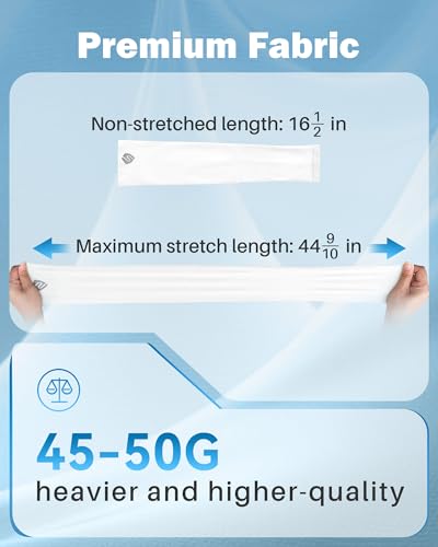 Arm Sleeves for Men Women UV Sun Protection Compression Arm Warmer Tattoo Cover Up, Sports Golf Cooling Sleeves - color: 2 Pairs_black+white