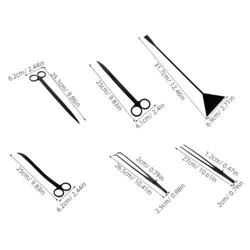 1 Set Professional Stainless Steel Scissors Tweezers and Spatula for Fish Tank Maintenance Water Grass Trimming and Aquatic Plant Care Set