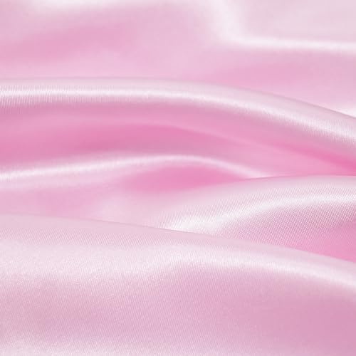 vimate 35" Square Silk Like Head Scarf - Women's Fashion Satin Scarf Bandana for Hair Wrapping at Night. - color: J1#. 2 Pack - Pink