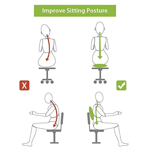 WIWAPLE Wiggle Seat, Inflatable Stability Balance Disc Wobble Cushion, Balance Disc Wiggle Seat, Flexible Seating Classroom with Free Air Pump Sensory Kids (Office & Home & School) - color: Green