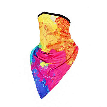 Women UPF 50+ Face Mask Sun Protection Fashion Colorful Neck Gaiter Scarf - color: Fcm-11