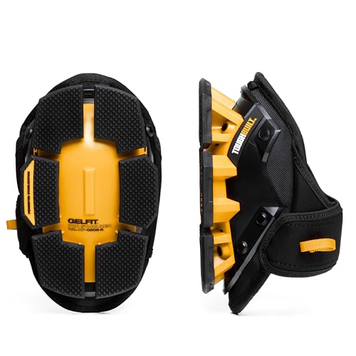 ToughBuilt - GelFit Stabilizer Knee Pads, Heavy-Duty Gel Cushioning with Ergonomic Support, Durable Hard Shell, and Stable Non-Slip Design for Construction & Flooring (TBL-KP-G205-R) - size: GelFit Stabilizer