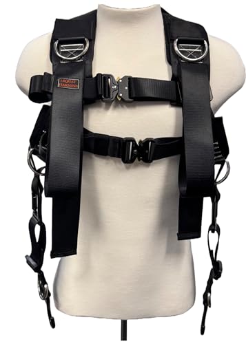 Squat Harness V4 2025 Version Professional Weight Support vest, Adjustable Heavy-Duty Straps - color: Black