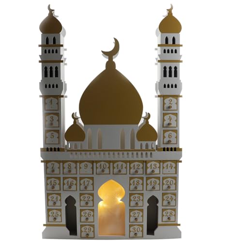1PCS Ramadan Wooden Advent Calendar Decorations with LED Light 30 Storage Drawers 30 Days Ramadan Countdown Calendar Refillable Advent Ramadan Gift Box Cardboard Number Boxes for Holiday Decoration A - color: Horse Crack Car Stickers A