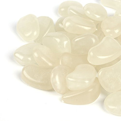 Shiny Stone 120pcs Glow in The Dark Aquarium Pebbles, Sky Blue | Fish Tank Rocks, Glowing Gravel, Luminous Stones, For Aquarium Succulent Garden - color: Sky Blue