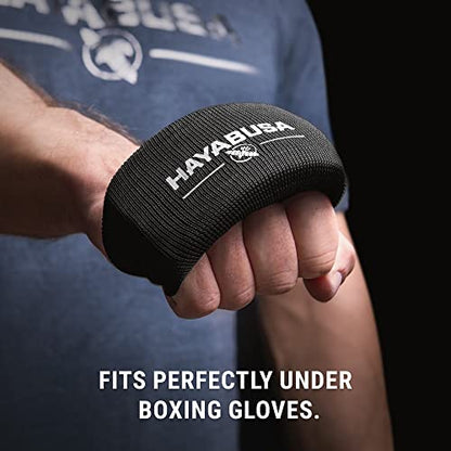 Hayabusa Boxing Knuckle Guards - color: Black, size: Large-X-Large