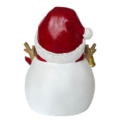 SLOCME Aquarium Christmas Snowman with Bell Decorations - Fish Tank Christmas Snowman Landscape Decoration Create Festive Atmosphere