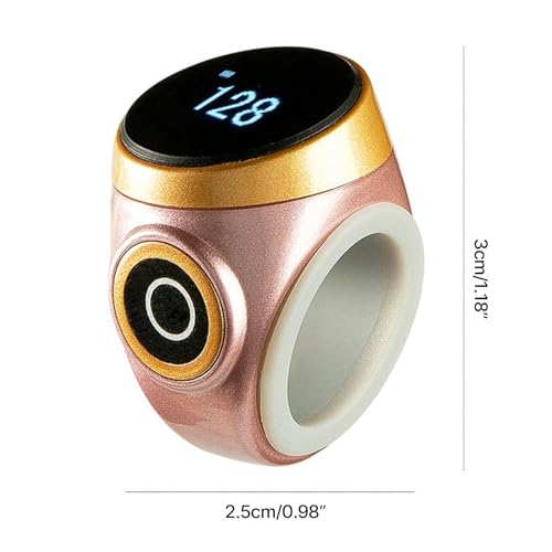 Tasbih Counter Zikr Rings, Smart Tasbeeh, Electronic Digital Tasbih Rings, Finger for Muslims, Prayer, Reminder, Home - color: Purple