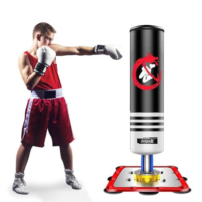 Dripex Freestanding Punching Bag with Suction Cups Base