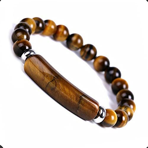 Design -Tiger Eye Stone Series- 기도 비즈 및 팔찌 -Tesbih-Tasbih-Tasbeeh-Misbaha-Masbaha-Subha-Sebha-Rosary (호랑이 아이 스톤 드롭 태슬 -8mm -33 비즈- 및 팔찌) - color: 타이거 아이 스톤 드롭 태슬 -8mm -33 비즈 - 및 팔찌