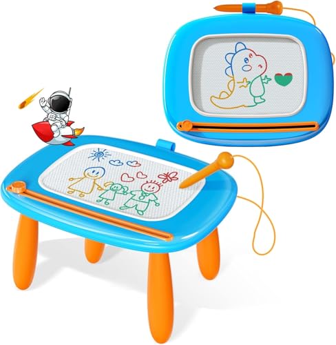 Kikidex Magnetic Drawing Board, Toddler Girl Toys for 1-3 Year Old, Doodle Board Pad Learning and Educational Toys for 1 2 3 Year Old Baby Kids Birthday Gift (Light Blue) - color: Light Blue