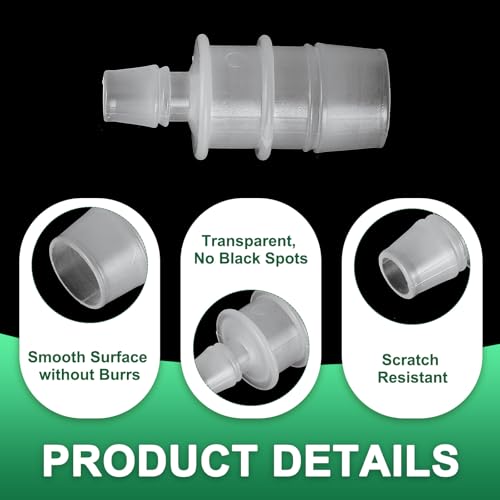 PATIKIL Hose Barb Reducer, 3 Pcs 3/4" to 3/8" Hose ID Connectors Joint Plastic Pipe Fitting Splicer Mender Union Adapter for Air Water Fuel Gas Aquarium, White - size: 3/4" to 3/8"