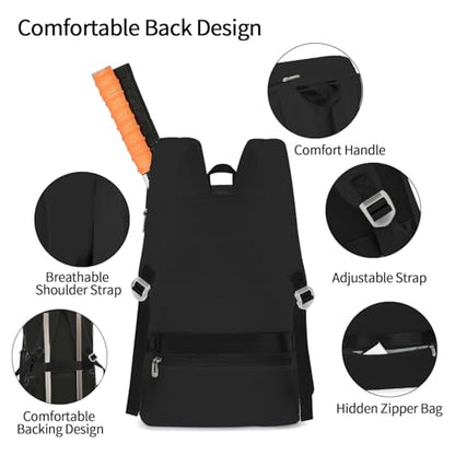 gym duffel bag backpack wrestling bag with shoe compartment 4 kinds of back method waterproof sports walking laptop - color: D-black