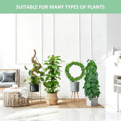 Numola 2 Pack Moss Pole Monstera Plant Support Stakes for Indoor Plants, 28 Inch Bendable Coir Trellis Plant Stick Support for Potted Climbers to Grow Upwards, Vines Traction Clips with Repotting Mat