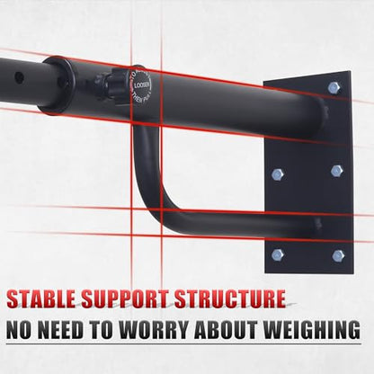 NEWAN Wall Mount Heavy Bag Hanger,5 Adjustable Length Punching Bag Hanger,Rotate 360 Degrees Boxing Bag Bracket for Home Gym Indoor Outdoor (Max 800lbs)