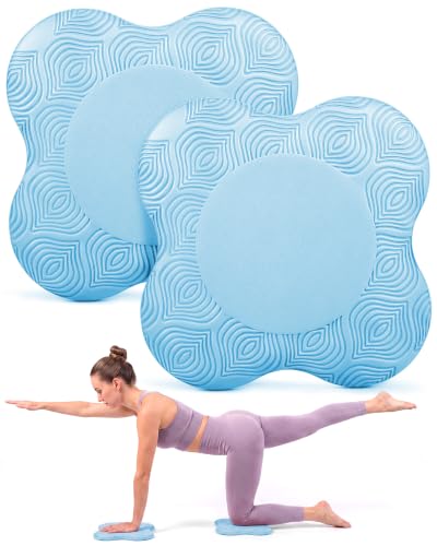 2 packs Yoga Knee Pad Mats Extra Thick for Knees Elbows Wrist Hands Head Foam Pilates Kneeling pad Yoga Knee Cushion Thick Exercise Pads for Knees Elbows Wrist Hands Head Foam Pilates Kneeling pad，Support Foam Pads for Women and Men - color: blue