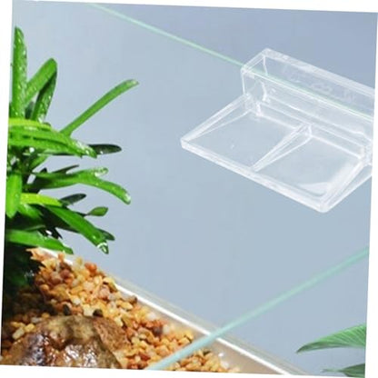 BESTonZON 10pcs Fish Tank Lid Holder Bracket Acrylic Support Clips for Aquarium Cover and Stable Fish Tank Accessories Robust Design for Thickness Aquariums