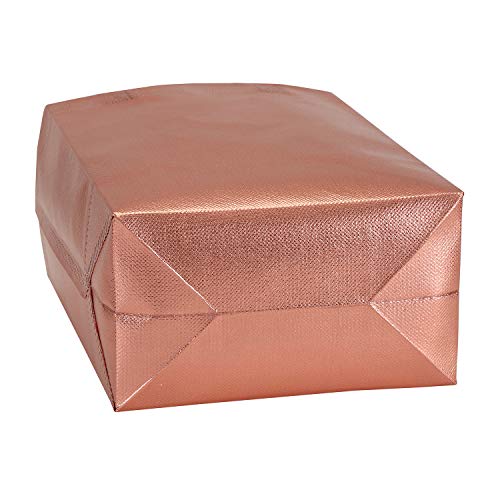 Tosnail 40 Pack 10 x 8 Inch Reusable Present Gift Bag, Medium Grocery Bags, Shopping Tote Bag for Weddings, Birthday, Party - color: Rose Gold