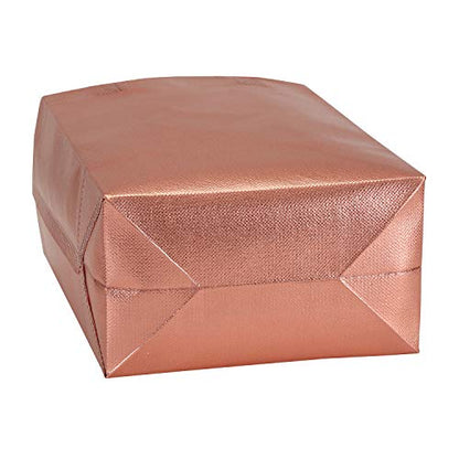 Tosnail 40 Pack 10 x 8 Inch Reusable Present Gift Bag, Medium Grocery Bags, Shopping Tote Bag for Weddings, Birthday, Party - color: Rose Gold