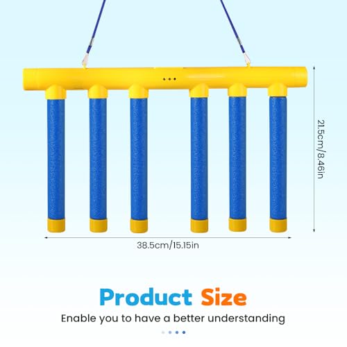Reflex Sticks Rebounce Game, Reflex Challenge Game, Falling Sticks Reaction Time Trainer with Adjustable Speed Modes for Home, Office & Team Activities (Yellow) - color: Yellow