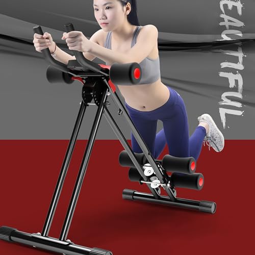 Ab Workout Equipment,Health & Fitness Foldable Hyperextension Roman Chair Full Body Workout for Home Gym, Strength Training Exercise Equipment for Body Shaping, Foldable Waist Trainer Suitable for Beginner