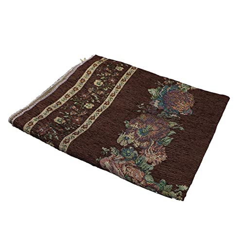 haozaikeji Muslim Prayer Rug Islamic Muslim Prayer Mat Floral Eid Ramadan Rug Namaz Seccade Arabic Turkish Sofa Table Rug Portable Meditation Rug Soft Embroidered Blanket with Tassel - color: Brown
