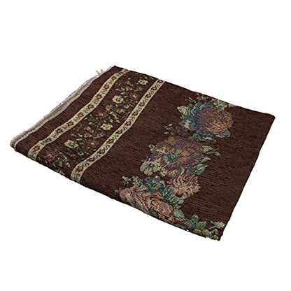 haozaikeji Muslim Prayer Rug Islamic Muslim Prayer Mat Floral Eid Ramadan Rug Namaz Seccade Arabic Turkish Sofa Table Rug Portable Meditation Rug Soft Embroidered Blanket with Tassel - color: Brown