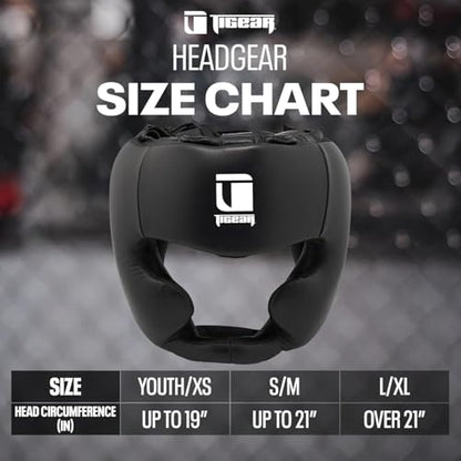 Tigear Core Boxing Headgear, Cheek and Chin Guard for Training and Sparring - Head Guard for Kickboxing, Muay Thai, MMA for Kids and Adults Unisex - size: Extra Small/Small