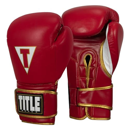 Title Boxeo Mexican Leather Bag Gloves Quatro - Boxing Gloves, Punching Bag Gloves, Kickboxing Gloves, Punching Gloves, Heavy Bag Gloves, Boxing Gloves Men and Women, Boxing Equipment - color: Red/White, size: 14 oz