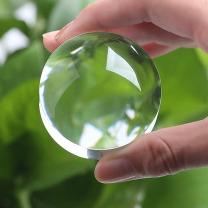 2'' Magnifying Dome - Optical Acrylic Portable Paperweight Magnifier Extremely Clear Reading Aid Magnifying Glass Dome Easy to Glide for Reading Books,Map,Newspaper and Magazine by BIJIA(50mm) …