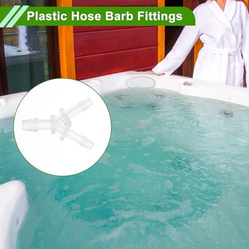 Plastic Hose Barb Fitting 3/32" x 1/8" x 3/32" Y Shaped Barb Connector PP 4 Pcs - size: 3/32"-1/8"-3/32"