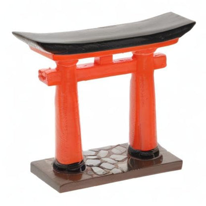 Japanese Torii Gate, Japanese Shinto Altar Shelf Mini Torii Gate Resin Miniature Shrine Japan Decor for Fish Tank Bridge Bonsai Micro Landscape Fairy Garden Decoration