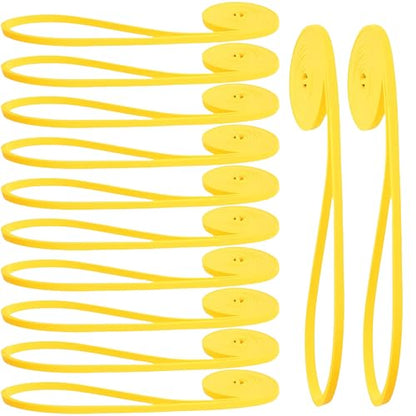 12-Pack Resistance Bands Set - Pull Up Assist, Strength Training & Physical Therapy for Home Gym | Exercise Loop Bands for Men & Women - color: Yellow 5-15lbs