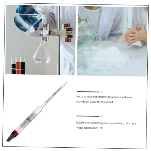 1set Hydrometer Tester with Graduated Cylinder for Accurate Sea Water Measurement for Aquariums and Seafood Tanks