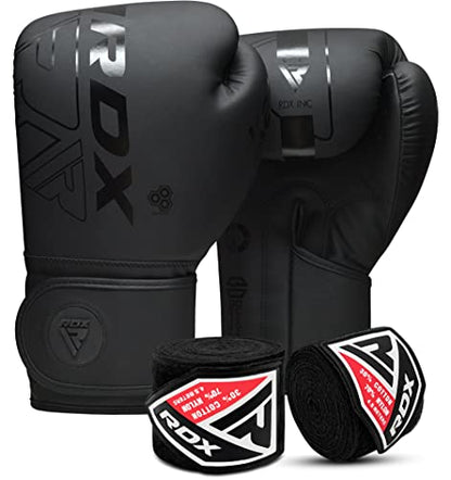 RDX Boxing Gloves 16 Oz Men Women with Boxing Hand Wraps Inner Gloves, Mexican Style Boxing Wrist Straps, Heavy Punching Bag Gloves for Kickboxing, Muay Thai, MMA Martial Arts