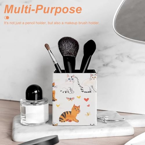 Cat Fish Tank Butterfly Pencil Holder,Pen Holder Cup,Pencil Cup Holder,Makeup Brush Holder,Desk Office Pen Organizer