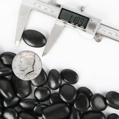 45lb Black Pebbles for Plants,Potting,Succulents Aquarium Fish Tank Vases Decorative Garden Polished Gravel Rocks Stones - size: 45LB, style: Black