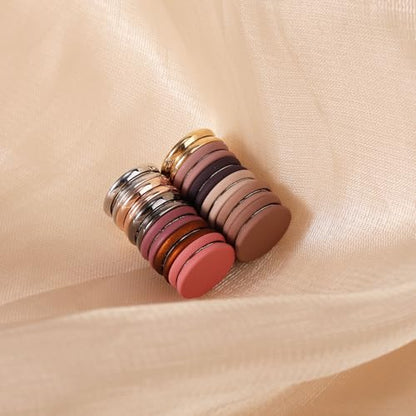 12pcs Hijab Magnetic Pins, Strong Hijab Magnets Multi-Purpose Scarf Clasp Pinless Brooch Buttons for Women Scarves Clothes Dress (Color C) - color: Color C