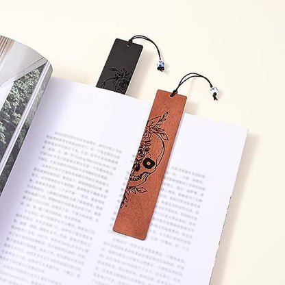 Horror Bookmark, Cool Halloween Bookmarks Skull Gothic Bookmarks for Adult Horror Gifts (Skull) - style: Skull