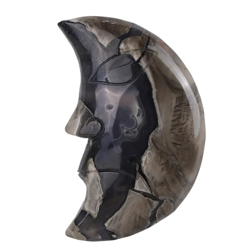 Sportmusies Natural Crystal Agate Crescent Moon Figurine, 3.93-5.31 inches - size: 3.93 - 5.31 inches