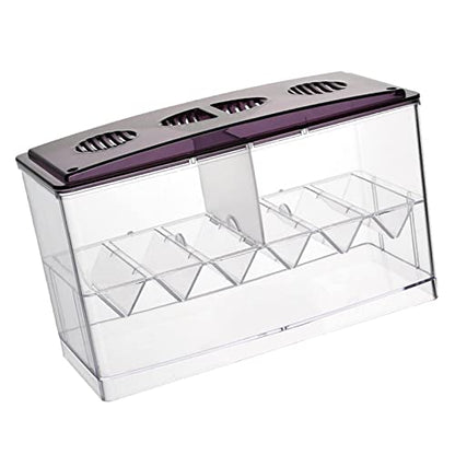 Aquarium Breeding Box Hatchery Newborn Tank 3-Chamber Acrylic Guppy Fry Isolator 8.54x3.94x5.12inch