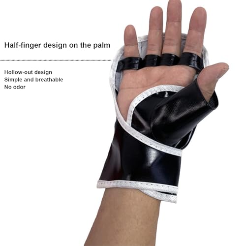 Gloves Grappling Sparring, Open Palm Grappling Gloves for Sparring, Adjustable Punching Bag for Fighting Punching Bag Workout